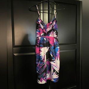 Billabong Vibrant Pink and Blue Midi Dress